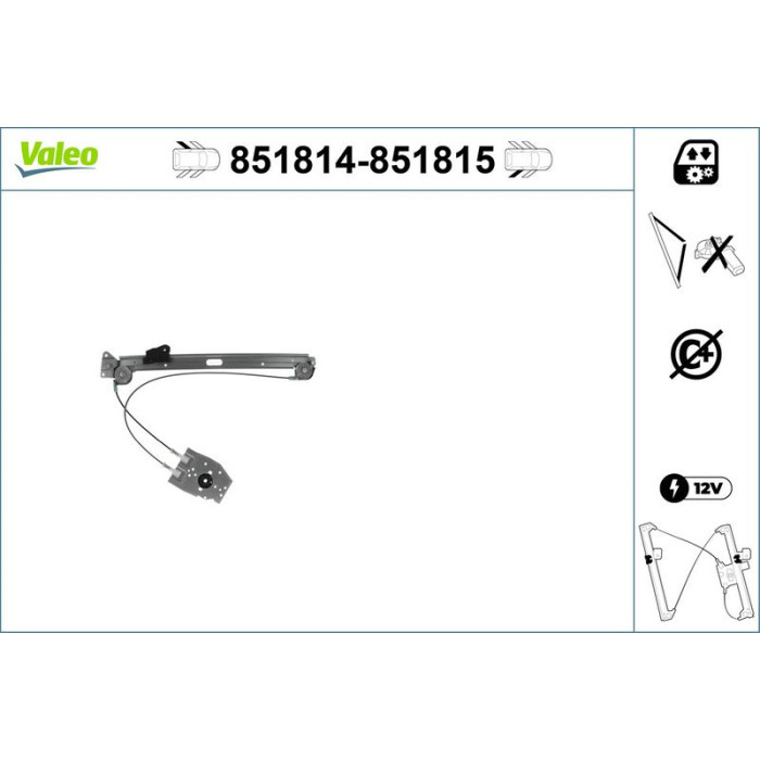Valeo Fensterheber 851815 Valeo Fensterheber 851815
