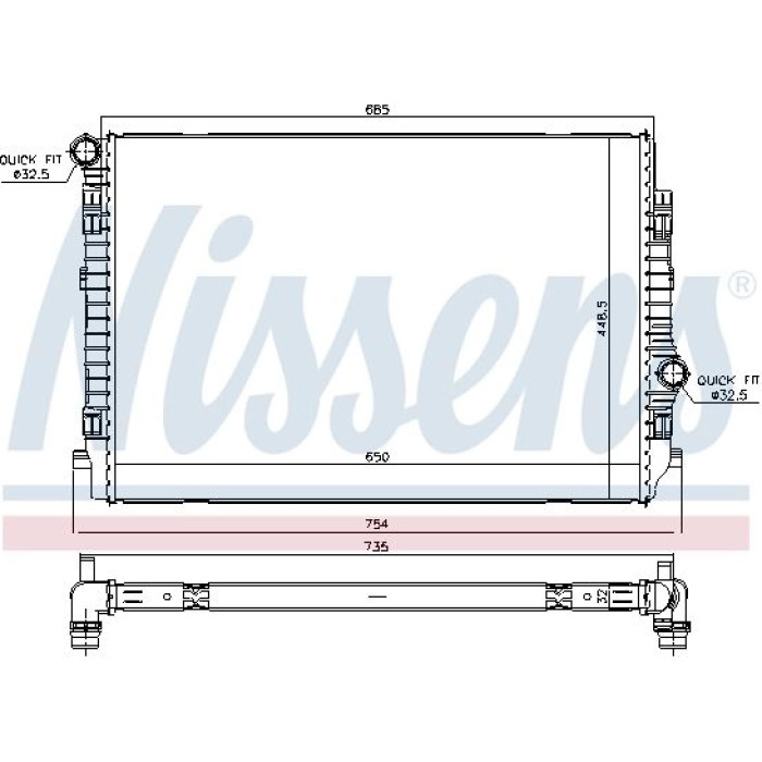 Nissens Wasserkühler PKW 65341