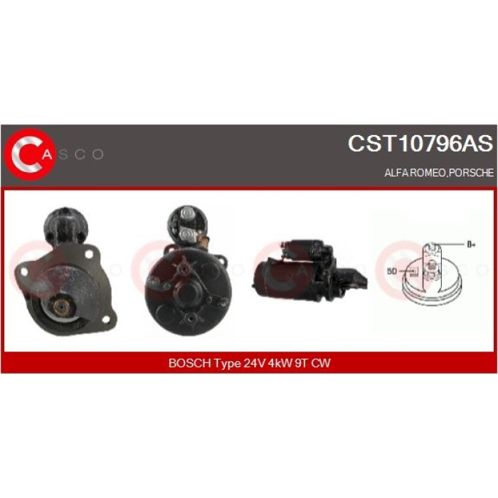 CASCO Anlasser CST10796AS CASCO Anlasser CST10796AS