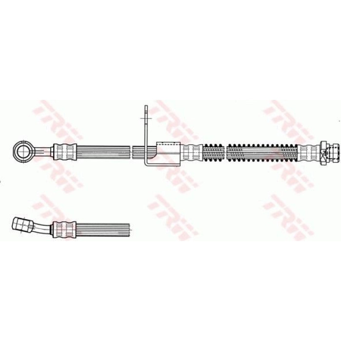 TRW Bremsschlauch Vorderachse rechts PHD958 TRW Bremsschlauch Vorderachse rechts PHD958