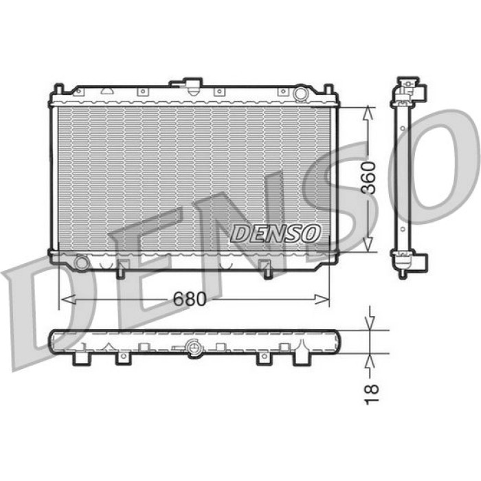 Denso Motorkühler DRM46011 Denso Motorkühler DRM46011