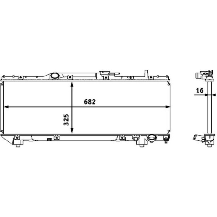 MAHLE Kühler, Motorkühlung CR 535 000S