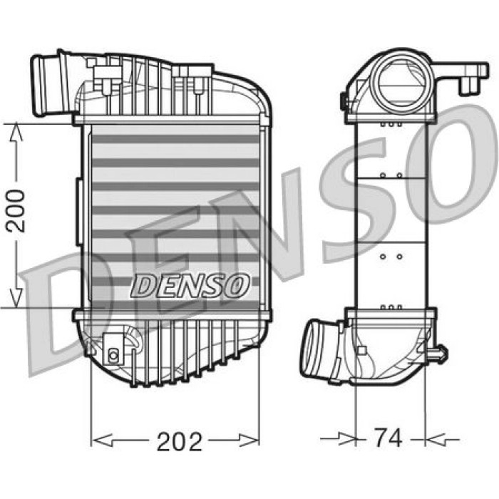 Denso Ladeluftkühler DIT02023 Denso Ladeluftkühler DIT02023