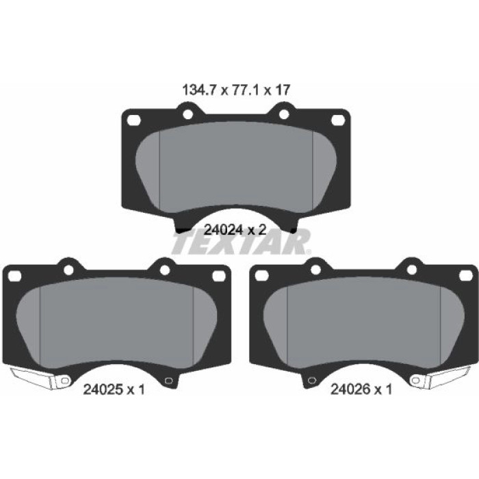 2402403 Textar Bremsbelagsatz 2402403