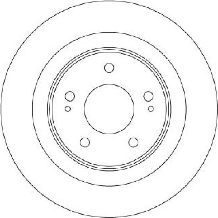 TRW Bremsscheibe Hinterachse DF6598 TRW Bremsscheibe Hinterachse DF6598
