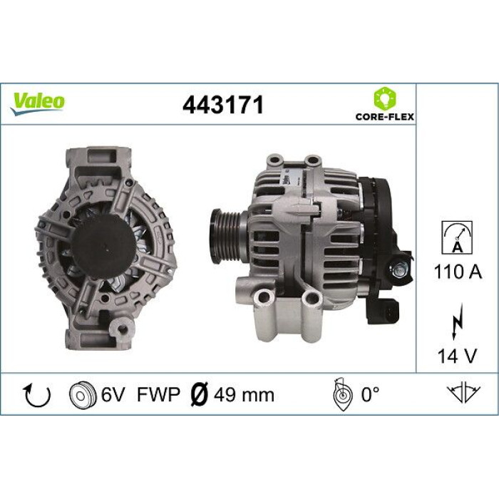 Valeo Lichtmaschine 443171