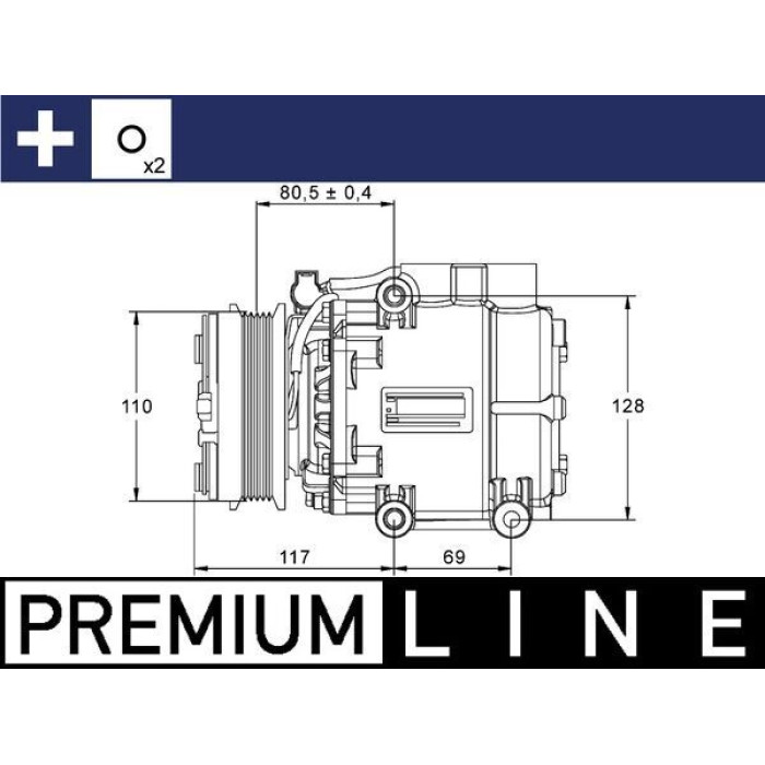 MAHLE Kompressor, Klimaanlage ACP 858 000P MAHLE Kompressor, Klimaanlage ACP 858 000P