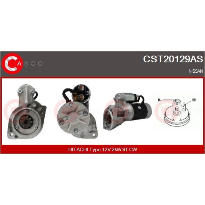 CASCO Anlasser CST20129AS CASCO Anlasser CST20129AS