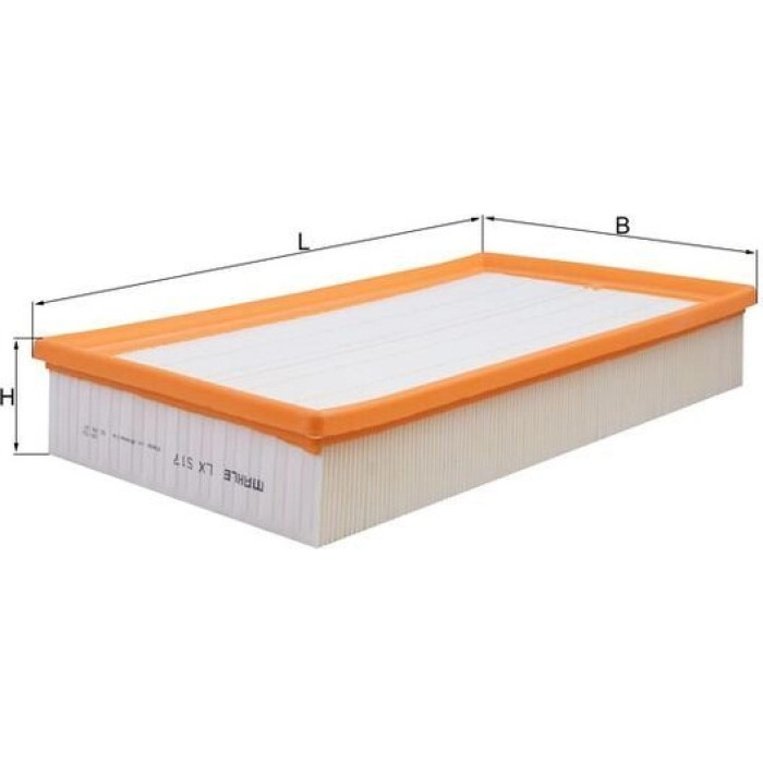 MAHLE Luftfilter LX 517 MAHLE Luftfilter LX 517
