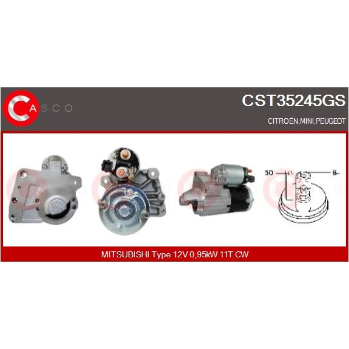 CASCO Anlasser CST35245GS