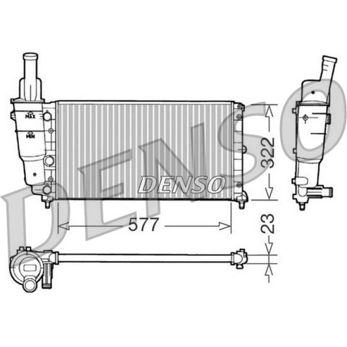Denso Motorkühler DRM09096 Denso Motorkühler DRM09096