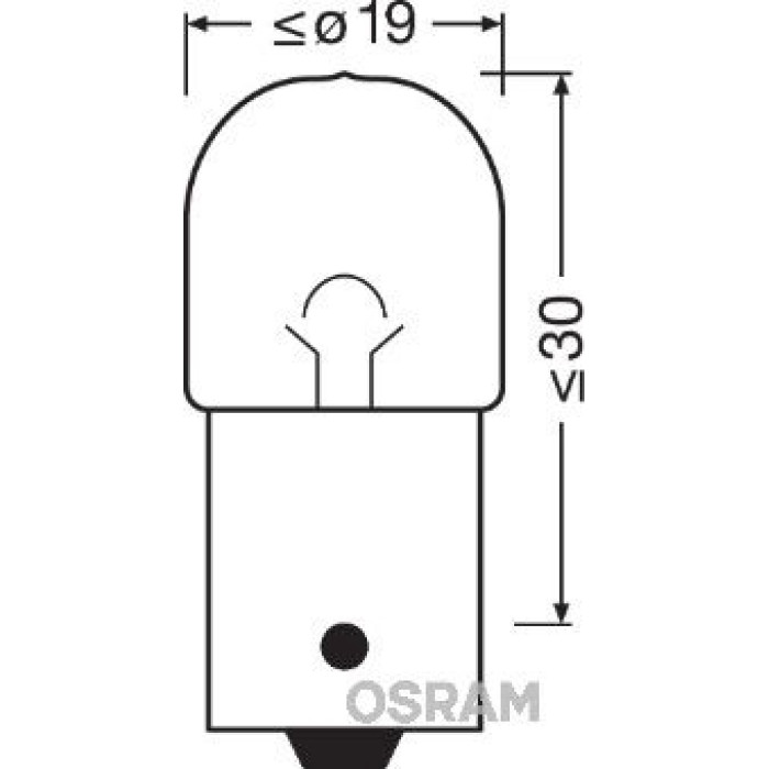 5637-02B R10W OSRAM 24V 10W BA15s