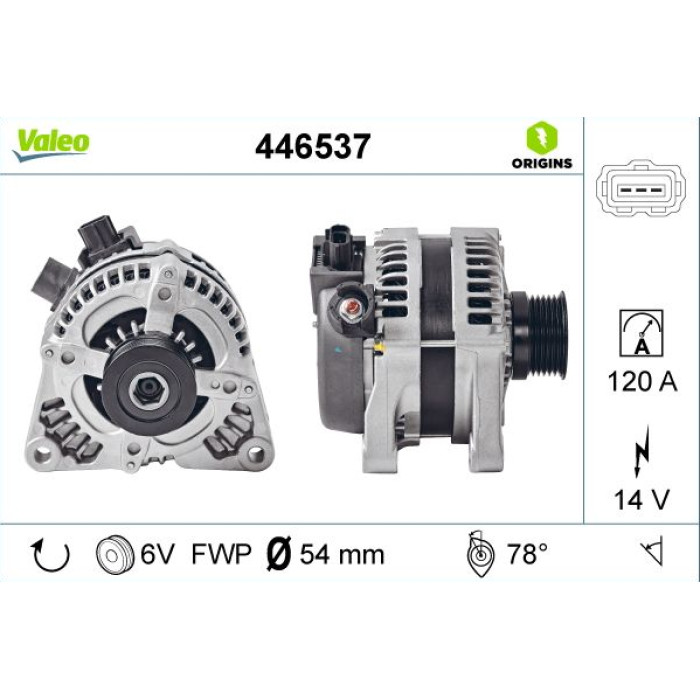Valeo Lichtmaschine 446537 Valeo Lichtmaschine 446537