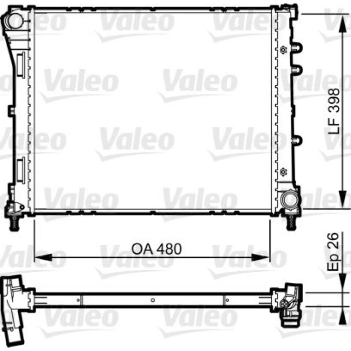 Valeo Motorkühler 735273