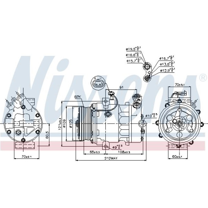 89095 Nissens Klimakompressor PKW 89095