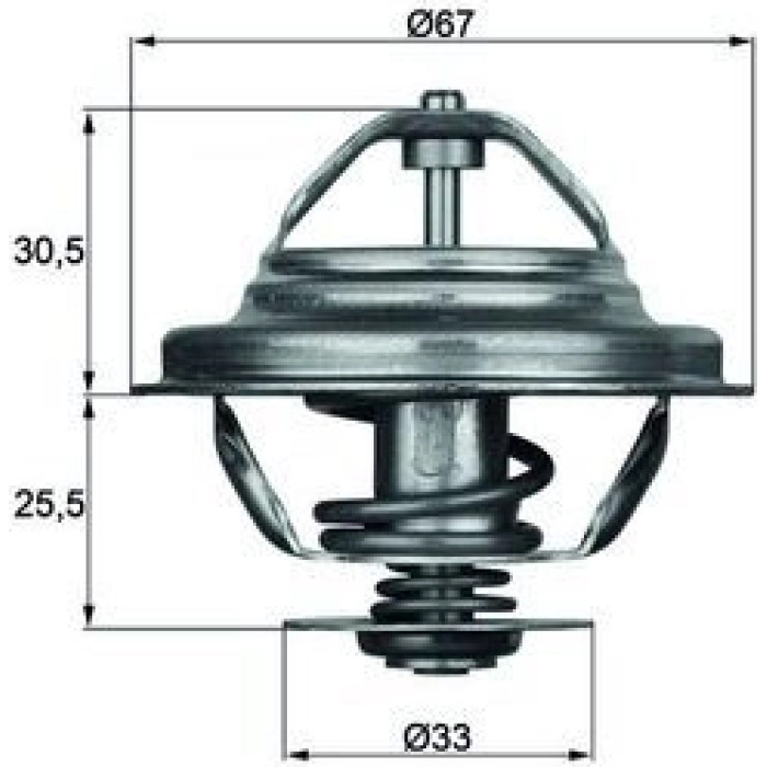 TX 27 71D MAHLE Kühlmittelthermostat TX 27 71D, 71 °C – u. a. für BMW 5er (E28), 3er (E30), 6er (E24) – OE Nummer 11531466174 - l TX 27 71D MAHLE Kühlmittelthermostat TX 27 71D, 71 °C – u. a. für BMW 5er (E28), 3er (E30), 6er (E24) – OE Nummer 11531466174 - l