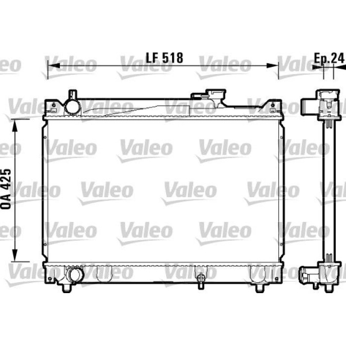 Valeo Motorkühler 734213 Valeo Motorkühler 734213
