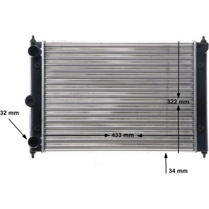 MAHLE Kühler, Motorkühlung CR 408 000S MAHLE Kühler, Motorkühlung CR 408 000S