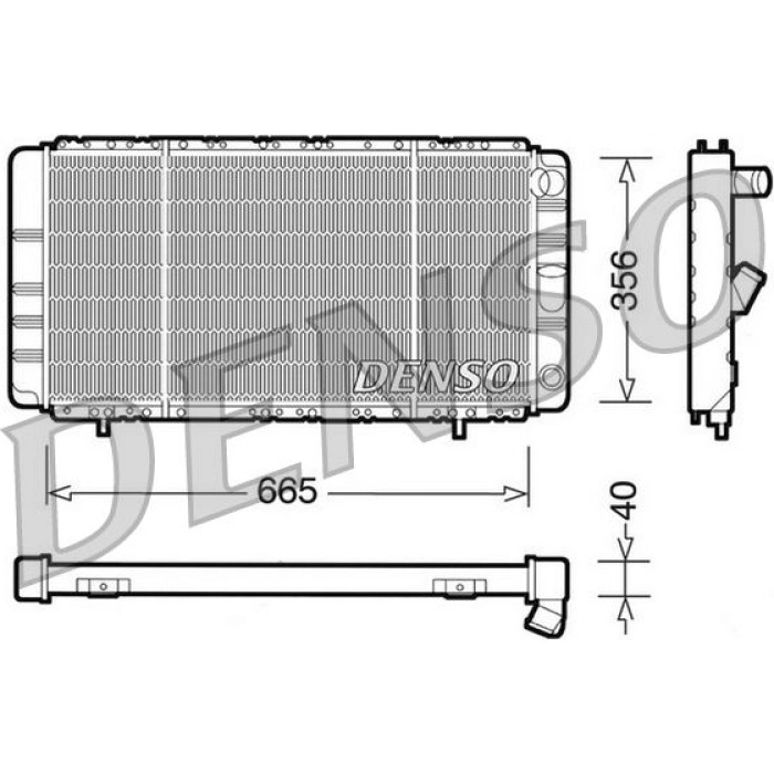 Denso Motorkühler DRM23021 Denso Motorkühler DRM23021
