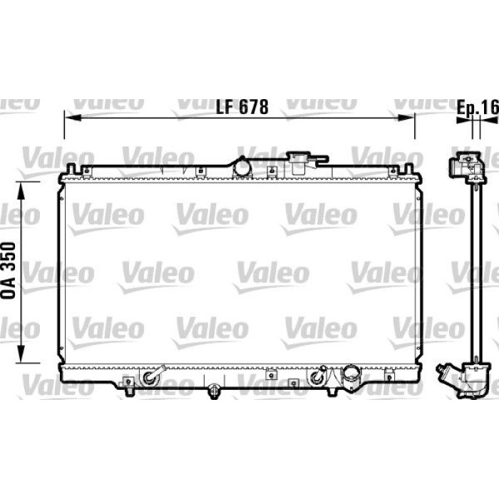 Valeo Motorkühler 734109 Valeo Motorkühler 734109