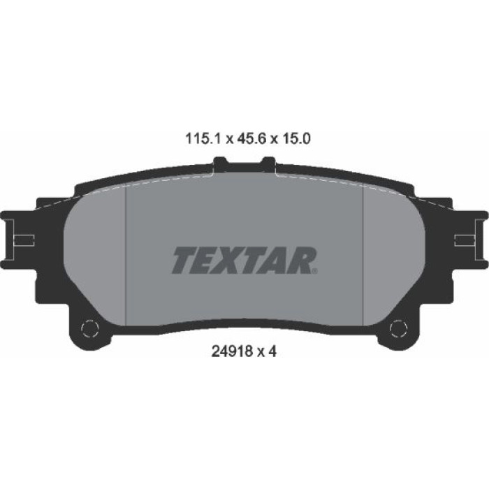 Textar Bremsbelagsatz 2491801 Textar Bremsbelagsatz 2491801