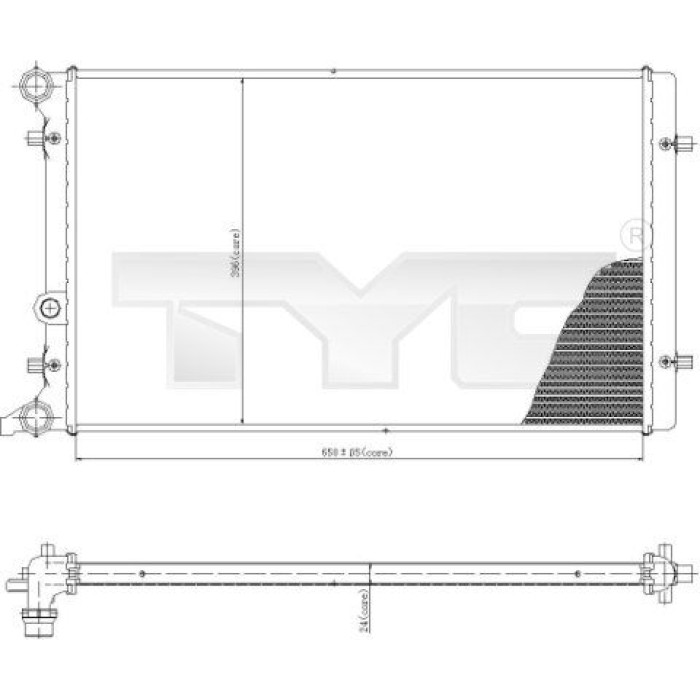 TYC Motorkühler 702-0015 TYC Motorkühler 702-0015