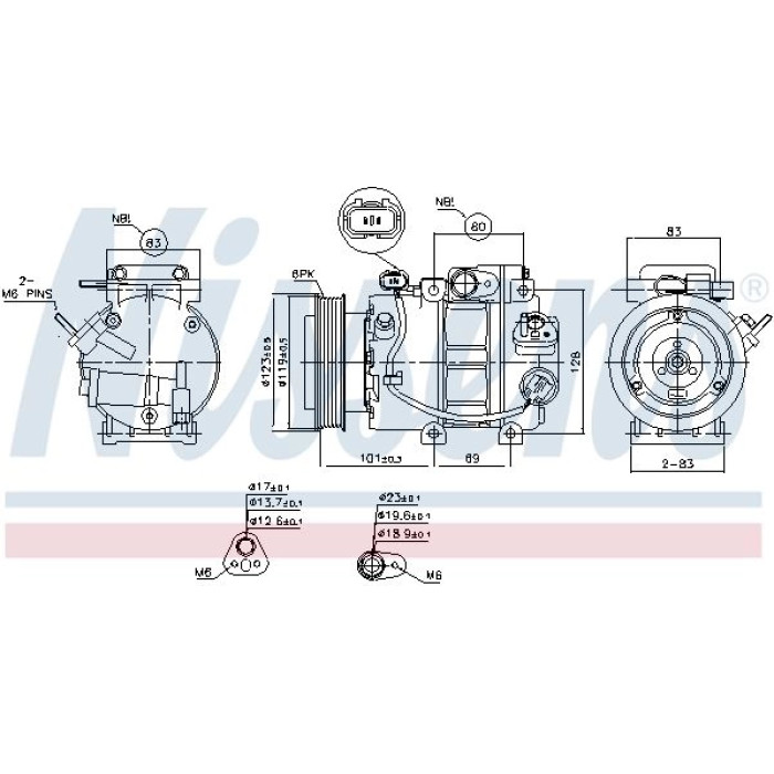 Nissens Kompressor 890150 Nissens Kompressor 890150