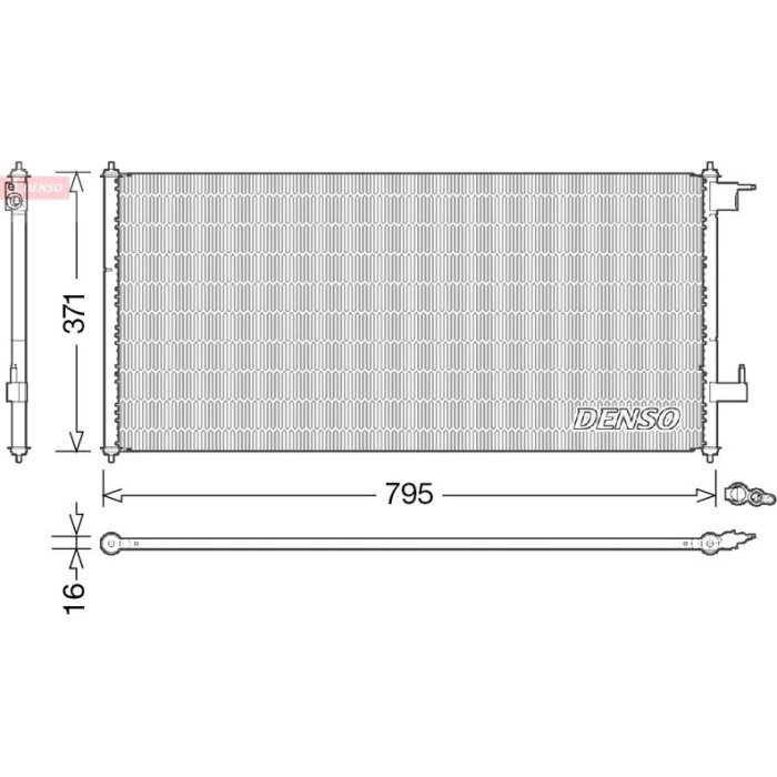Denso Klimakondensator DCN10030 Denso Klimakondensator DCN10030