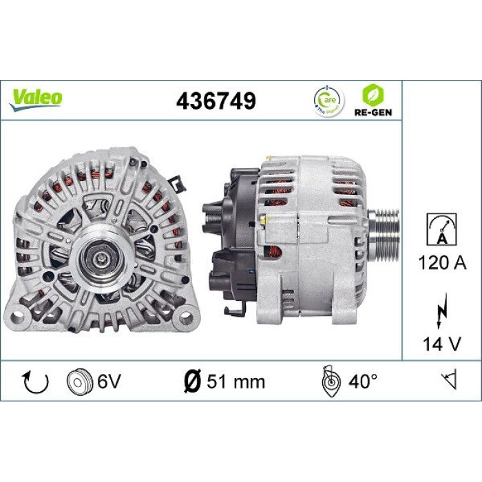 Valeo Lichtmaschine 436749 Valeo Lichtmaschine 436749