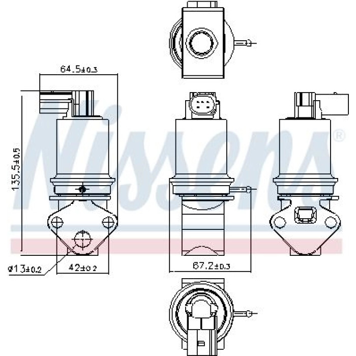 Nissens AGR-Ventil 98202 Nissens AGR-Ventil 98202
