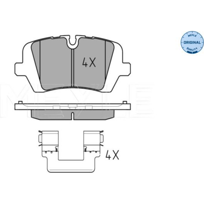 MEYLE Bremsbelagsatz Landrover Range Rover 11 252572016 MEYLE Bremsbelagsatz Landrover Range Rover 11 252572016