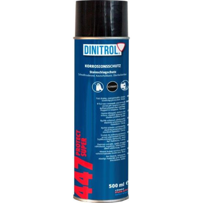 DINITROL 447 Protect Super Steinschlagschutzr schwarz 500ml Spray 1101210 DINITROL 447 Protect Super Steinschlagschutzr schwarz 500ml Spray 1101210