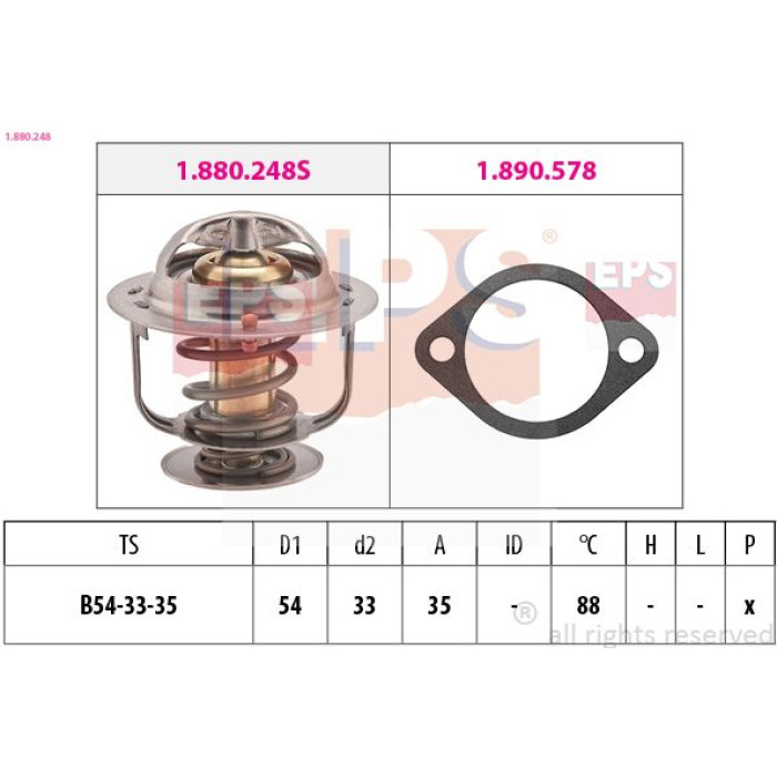 1.880.248 EPS Thermostat 1.880.248 1.880.248 EPS Thermostat 1.880.248