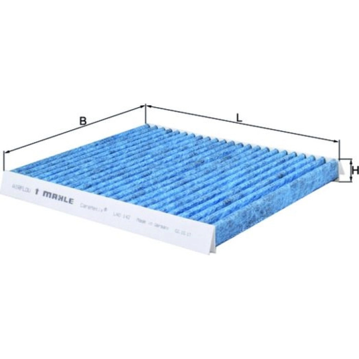 LAO 142 MAHLE Innenraumfilter 142, Aktivkohlefilter, antiallergisch, antibakteriell – u. a. für Fiat Stilo (192_), Bravo II (198_), Multi Wagon (192_) – OE Nummer 46723436 - l LAO 142 MAHLE Innenraumfilter 142, Aktivkohlefilter, antiallergisch, antibakteriell – u. a. für Fiat Stilo (192_), Bravo II (198_), Multi Wagon (192_) – OE Nummer 46723436 - l