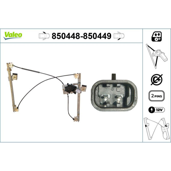 VALEO 850448 Fensterheber VALEO 850448 Fensterheber