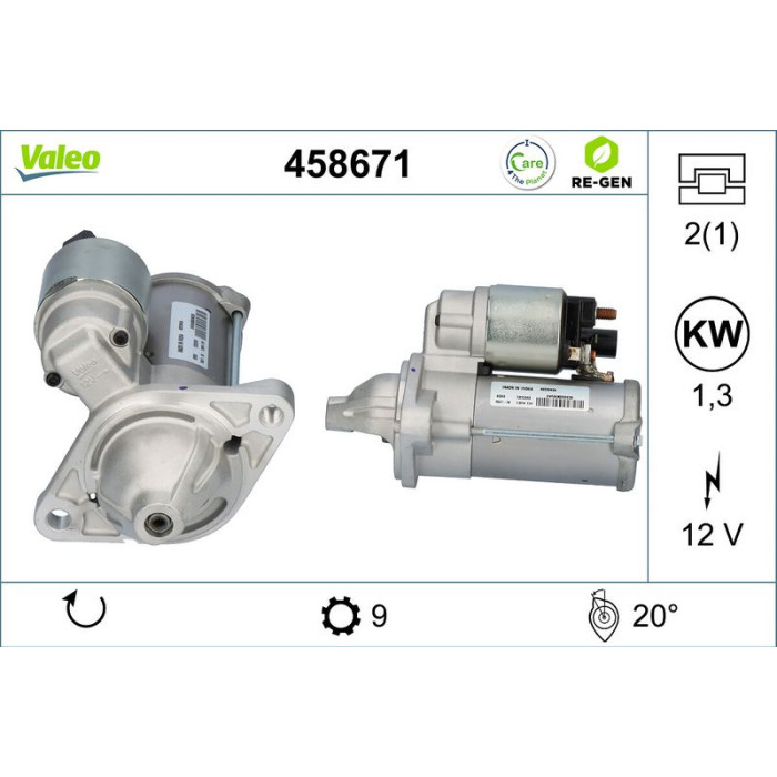 Valeo Anlasser 458671 Valeo Anlasser 458671