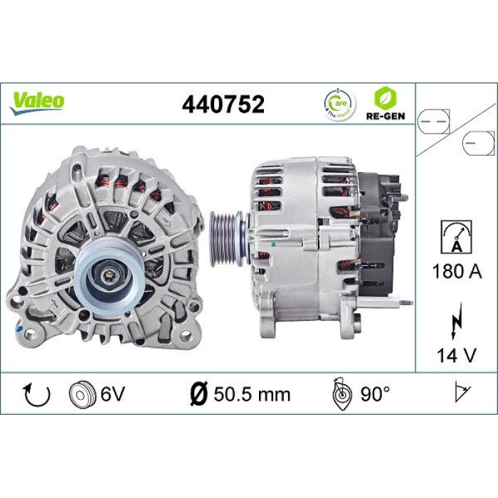 Valeo Lichtmaschine 440752 Valeo Lichtmaschine 440752