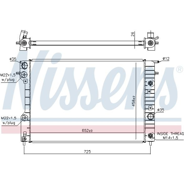 Nissens Wasserkühler PKW 63072A
