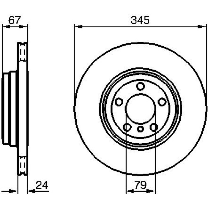 Bosch Bremsscheibe Hinterachse 0 986 479 005 Bosch Bremsscheibe Hinterachse 0 986 479 005