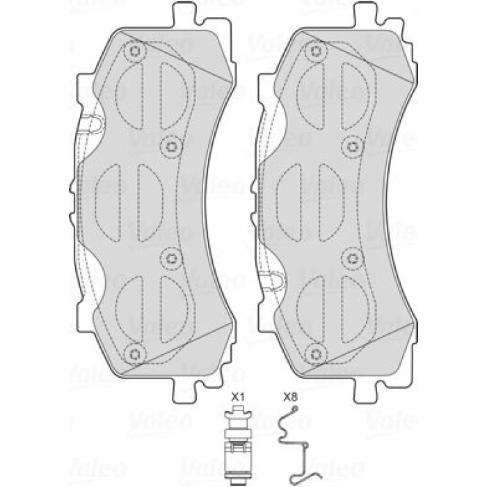 Valeo Bremsbelagsatz 601754