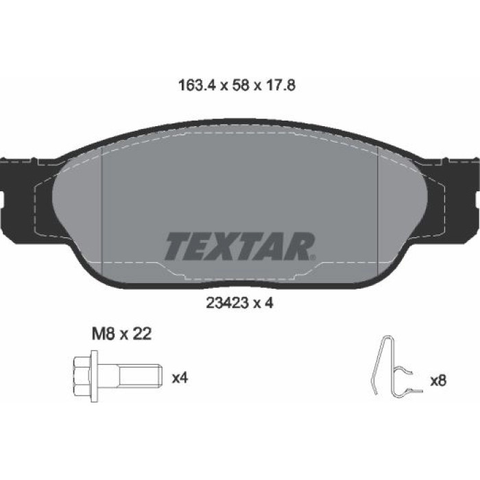 Textar Bremsbelagsatz 2342301