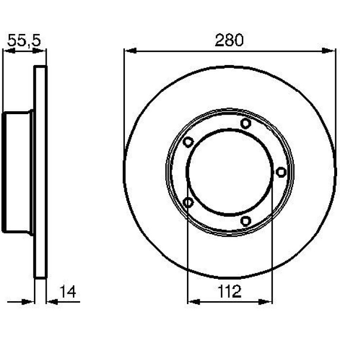 Bosch Bremsscheibe Vorderachse 0 986 478 770 Bosch Bremsscheibe Vorderachse 0 986 478 770