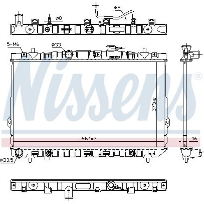 Nissens Wasserkühler PKW 67025