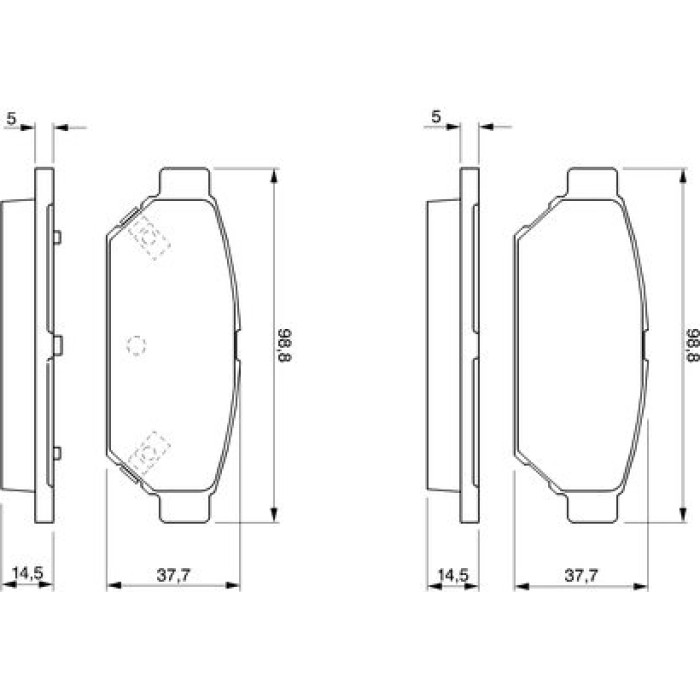 0 986 424 464 Bosch Bremsbelagsatz 0 986 424 464 0 986 424 464 Bosch Bremsbelagsatz 0 986 424 464