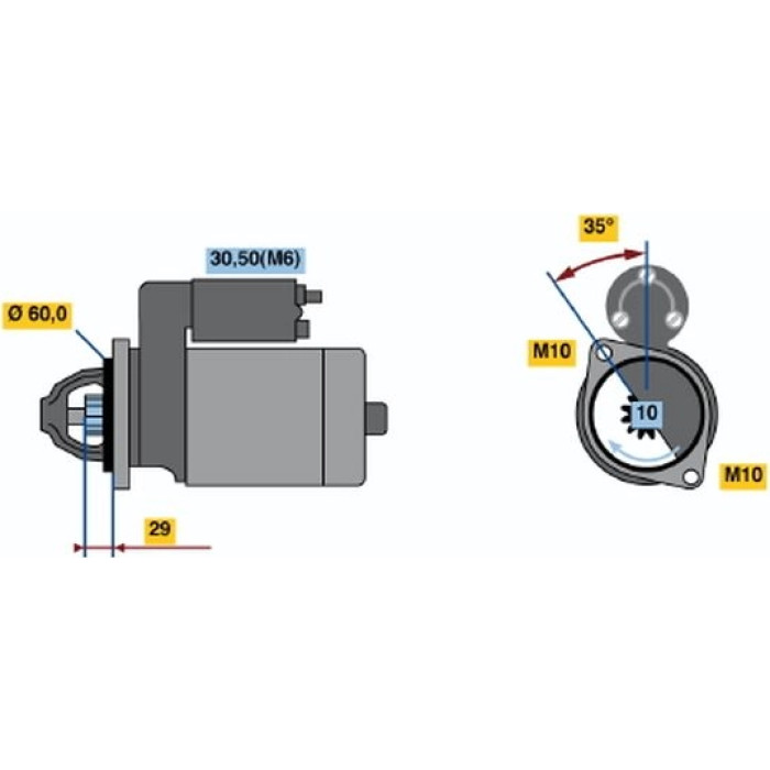Bosch Anlasser 0001108213 Bosch Anlasser 0001108213