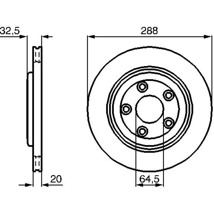Bosch Bremsscheibe Hinterachse 0 986 478 777 Bosch Bremsscheibe Hinterachse 0 986 478 777