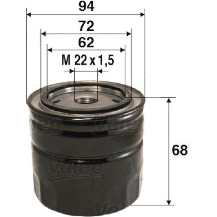 586098 Valeo Ölfilter 586098 586098 Valeo Ölfilter 586098