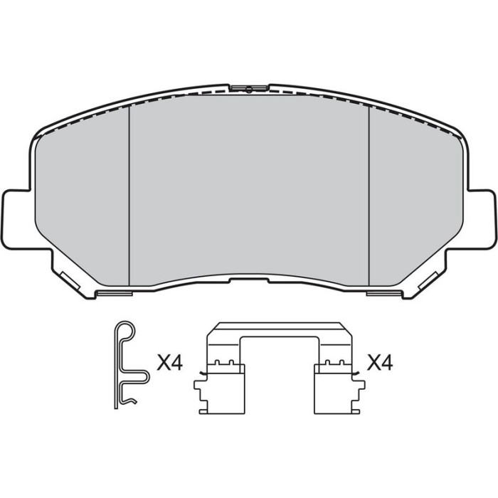 Valeo Bremsbelagsatz 601487 Valeo Bremsbelagsatz 601487