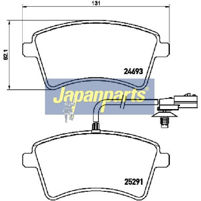 Japanparts Bremsbeläge PA-0721AF