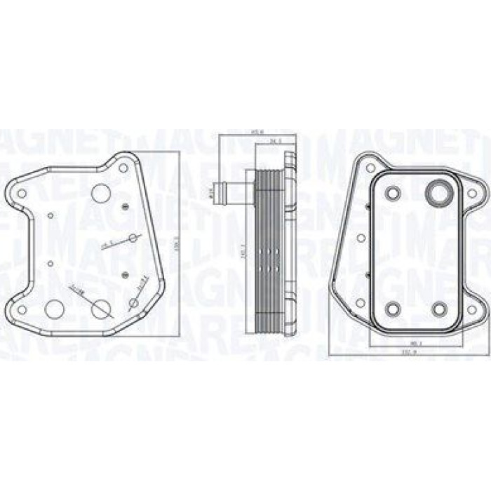 Magneti Marelli Ölkühler RO0018 - Motoröl Magneti Marelli Ölkühler RO0018 - Motoröl